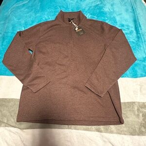 Redmond Men's Brown Quarter-Zip Sweater